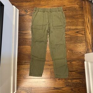 Olive Green Casual Pants